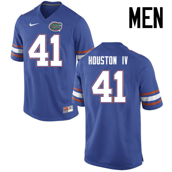Men Florida Gators #41 James Houston IV College Football Jerseys Sale-Blue - Click Image to Close